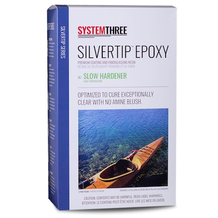 System Three Resins SilverTip Epoxy Resin with Slow Hardener, 1.5 Quart Kit 0901K42